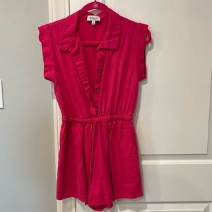 Hot pink woman’s romper